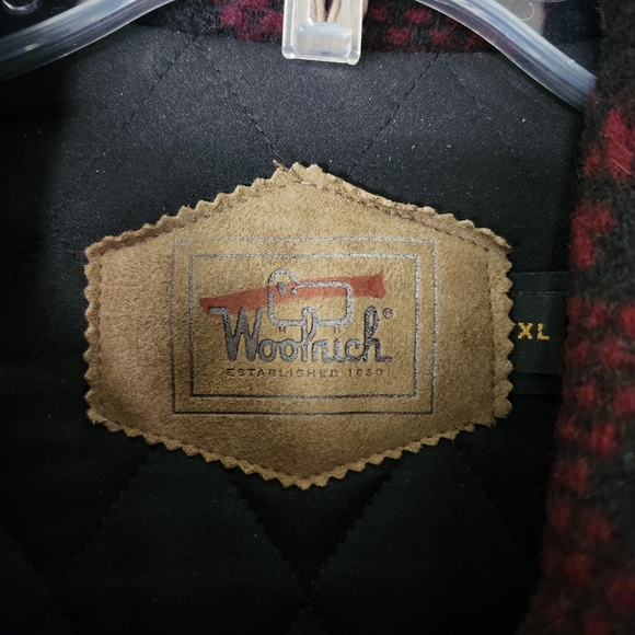 WoolRich Tribal Print wool and leather Jacket Size XL Unisex VINTAGE - Picture 4 of 10